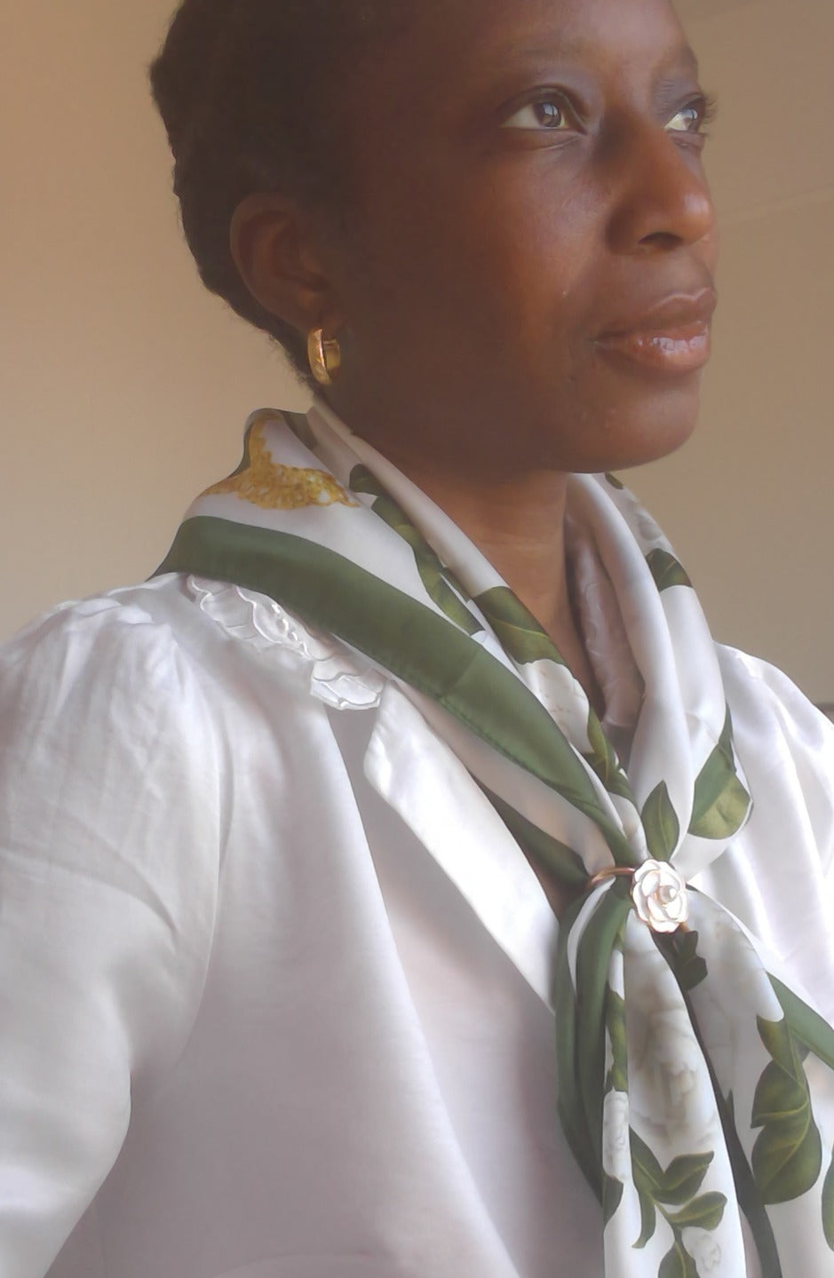 Anneau de foulard noir