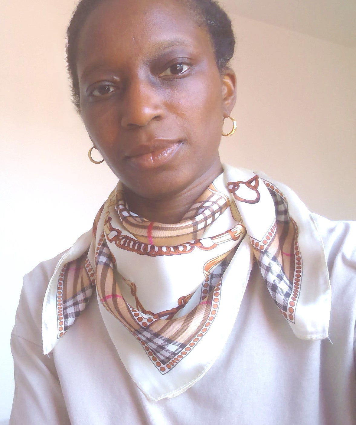 Foulard beige